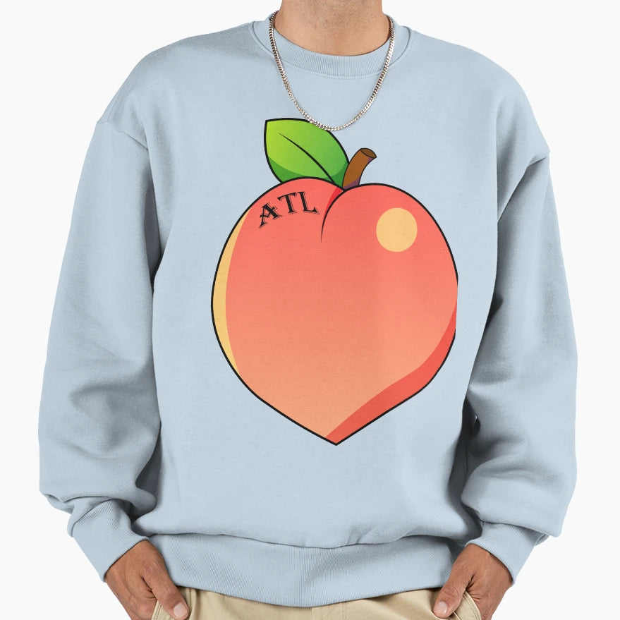 Atl Peach Sweatshirt - Casual Everyday Wear for Adults - T-Shirt, Sweatshirt, Hoodie