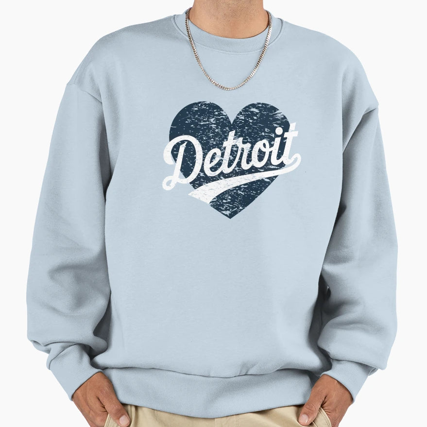 Hearts Detroit Lovers Evergreen Gifts Sweatshirt - Graphic Print Men Women - T-Shirt, Sweatshirt, Hoodie