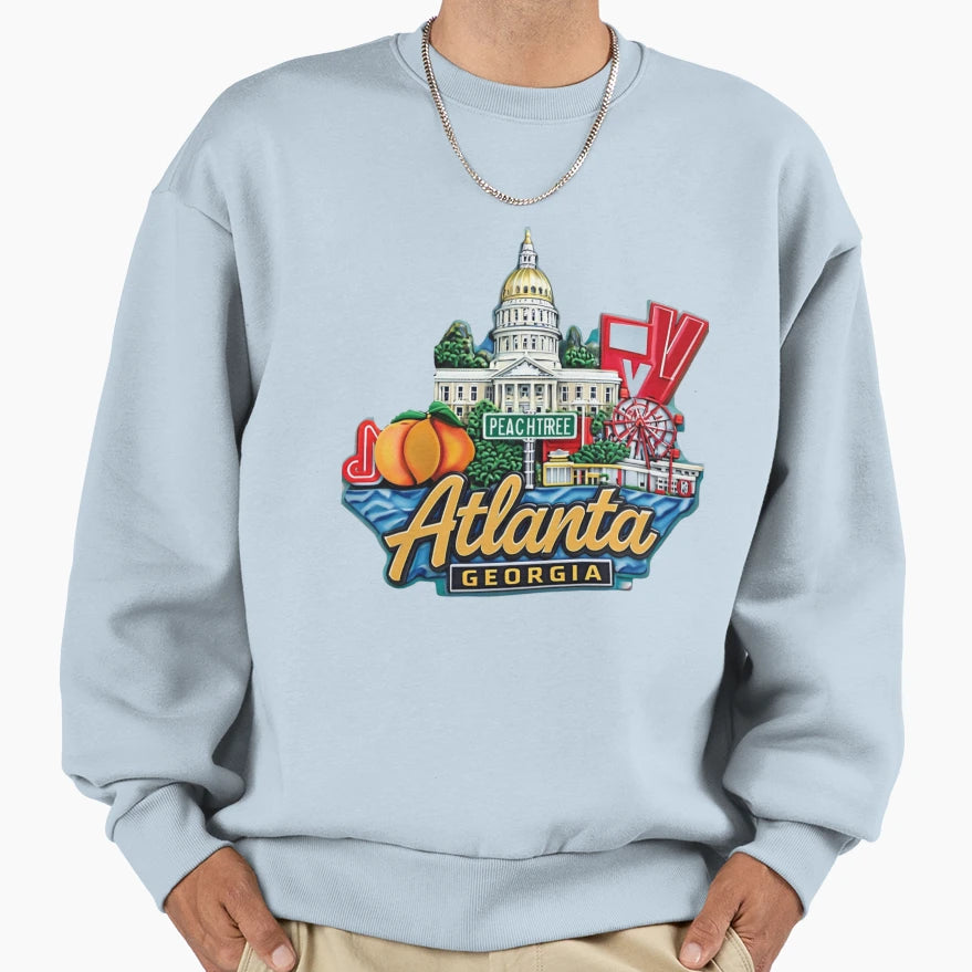 Atlanta Sweatshirt - Casual Everyday Wear Unisex - T-Shirt, Sweatshirt, Hoodie