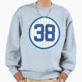 Carlos Zambrano 38 Jersey Number Sweatshirt - Fun Novelty Design for Adults - T-Shirt, Sweatshirt, Hoodie