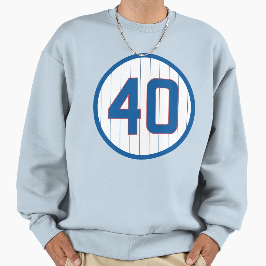 Willson Contreras 40 Jersey Number Sweatshirt - Trendy Graphic Unisex - T-Shirt, Sweatshirt, Hoodie