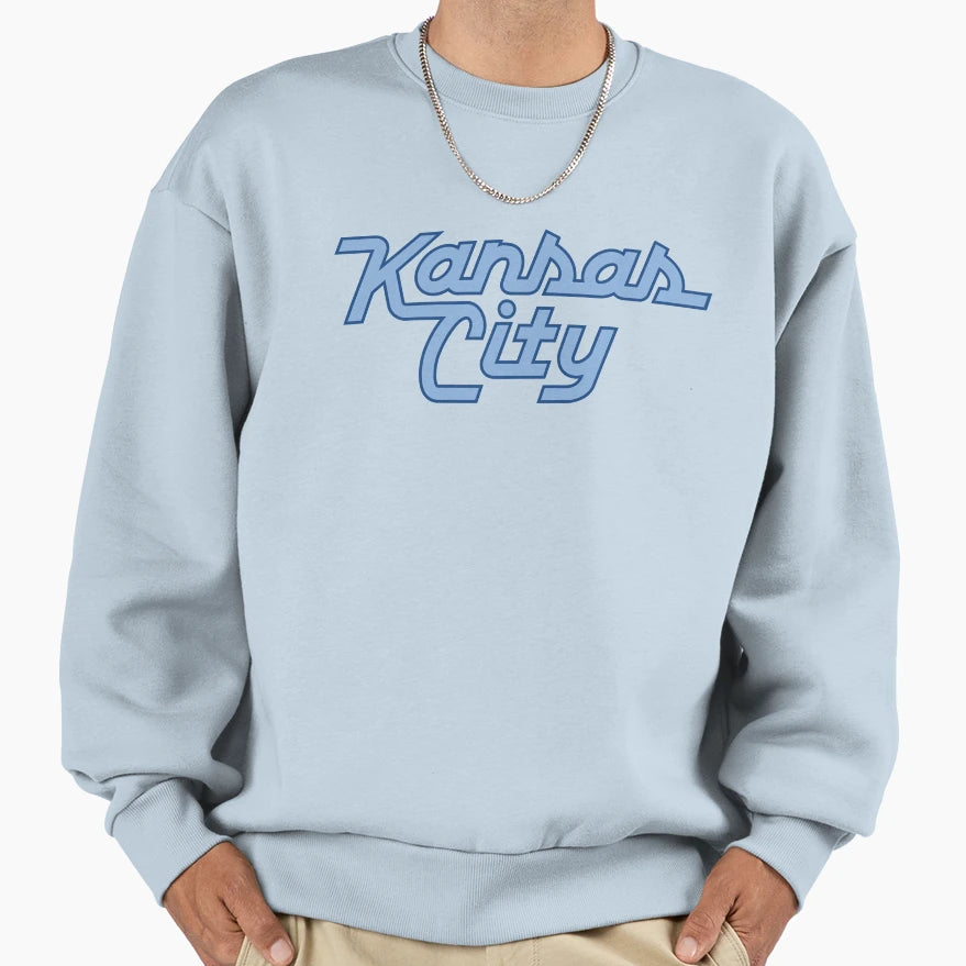 Kansas City Blue Logo Sweatshirt - Graphic Print Men Women - T-Shirt, Sweatshirt, Hoodie