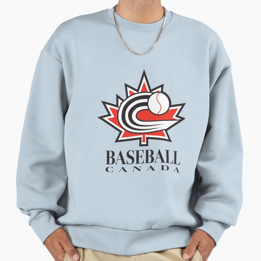 Baseball Canada Sport Logo Sweatshirt - Fun Novelty Design for Adults - T-Shirt, Sweatshirt, Hoodie