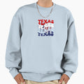 Red White And Blue Texas Patriotic Sweatshirt - Aesthetic Graphic Unisex - T-Shirt, Sweatshirt, Hoodie