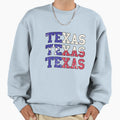 Texas United States Flags Sweatshirt - Trendy Graphic Unisex - T-Shirt, Sweatshirt, Hoodie