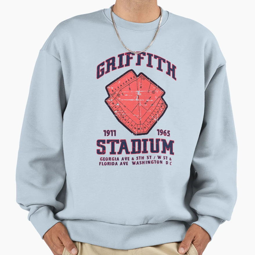 Griffith Stadium Sweatshirt - Unique Graphic for Adults - T-Shirt, Sweatshirt, Hoodie