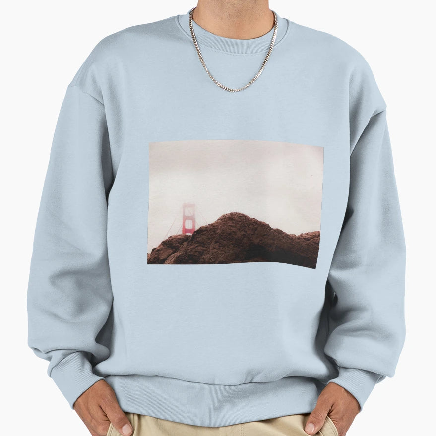 Golden Gate Bridge San Francisco Sweatshirt - Fun Novelty Design Unisex - T-Shirt, Sweatshirt, Hoodie