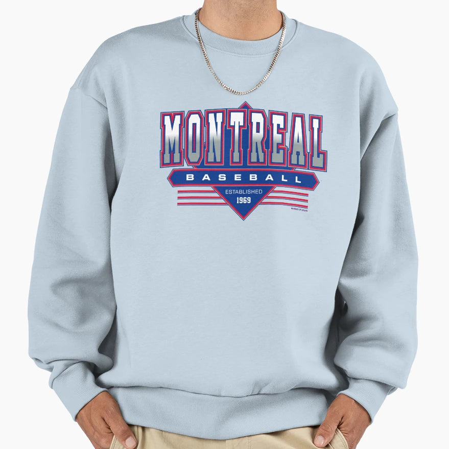 Montreal Baseball Expos Inspired Sweatshirt - Novelty Apparel for Adults - T-Shirt, Sweatshirt, Hoodie