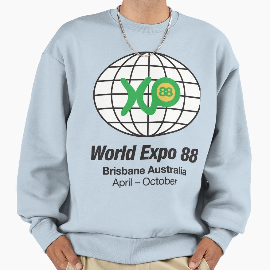 Expo 88 Sweatshirt - Minimalist Print Unisex - T-Shirt, Sweatshirt, Hoodie