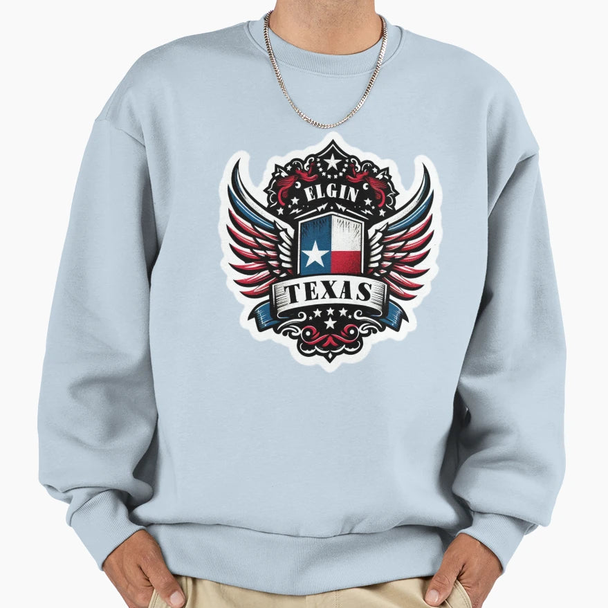 Elgin Texas T-Shirt - Graphic Print for Adults - T-Shirt, Sweatshirt, Hoodie