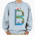 B Boston Sweatshirt - Minimalist Print for Adults - T-Shirt, Sweatshirt, Hoodie