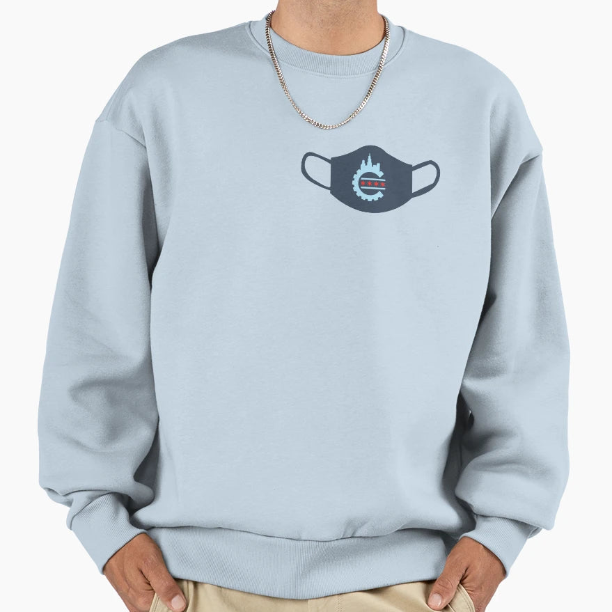 Chicago Mask Sweatshirt - Minimalist Print Unisex - T-Shirt, Sweatshirt, Hoodie