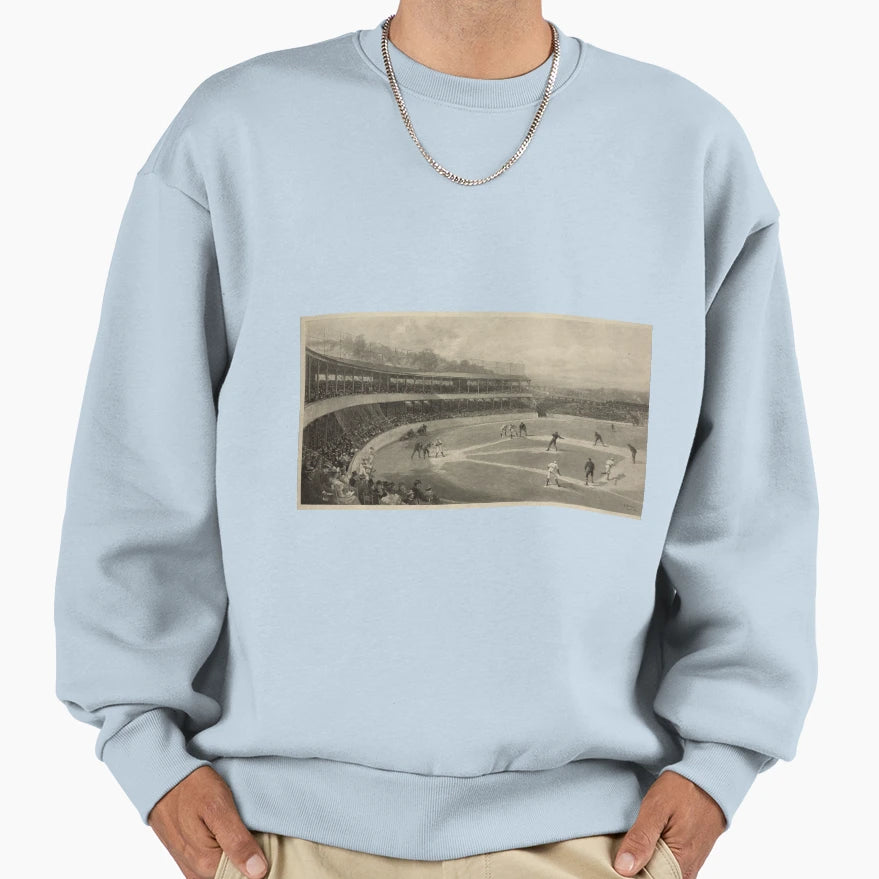 Illustration Baseball Game 1894 Sweatshirt - Minimalist Print Unisex - T-Shirt, Sweatshirt, Hoodie