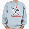 Baseball Hitter Sweatshirt - Minimalist Print Men Women - T-Shirt, Sweatshirt, Hoodie