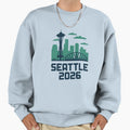 Seattle 2026 Space Needle Stadium T-Shirt - Trendy Graphic for Adults - T-Shirt, Sweatshirt, Hoodie