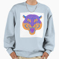 Tigers Face Sweatshirt - Graphic Print for Adults - T-Shirt, Sweatshirt, Hoodie