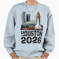 Houston 2026 Space Shuttle Football V12 T-Shirt - Fun Novelty Design Unisex - T-Shirt, Sweatshirt, Hoodie