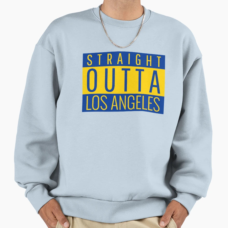 Straight Outta Los Angeles Sweatshirt - Aesthetic Graphic for Adults - T-Shirt, Sweatshirt, Hoodie