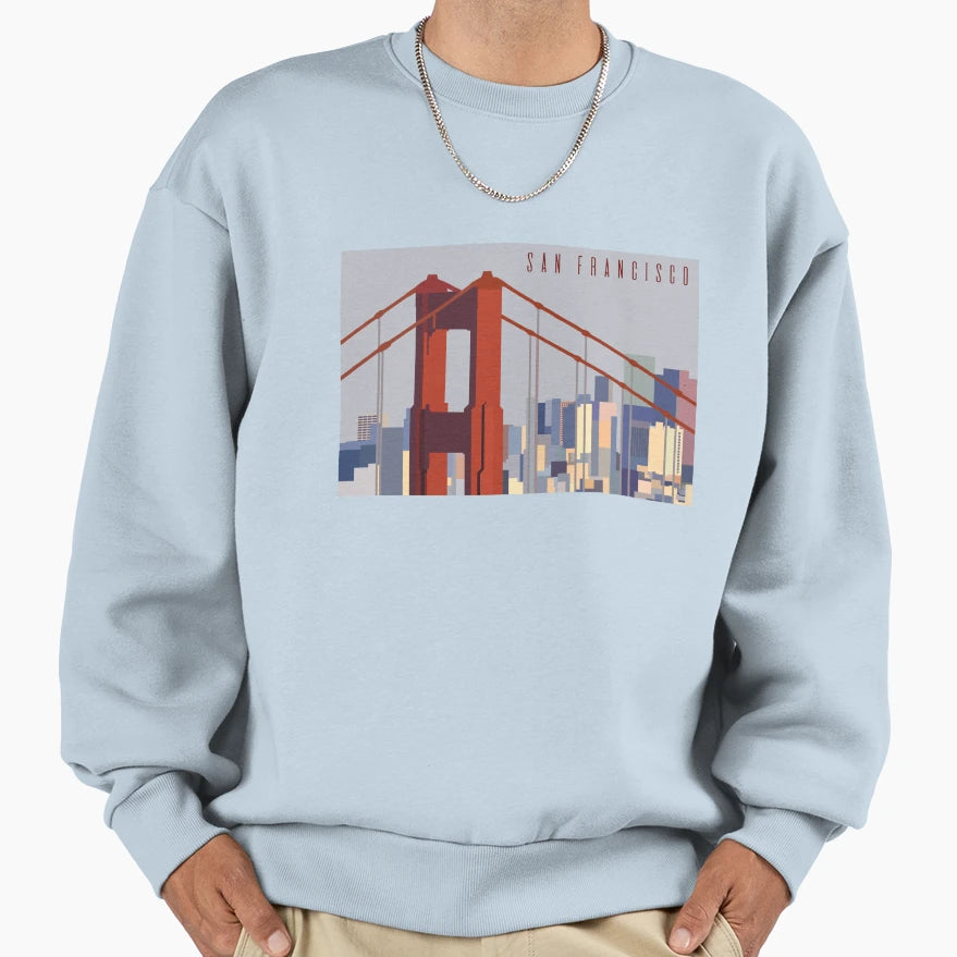 San Francisco Sweatshirt - Trendy Graphic for Adults - T-Shirt, Sweatshirt, Hoodie