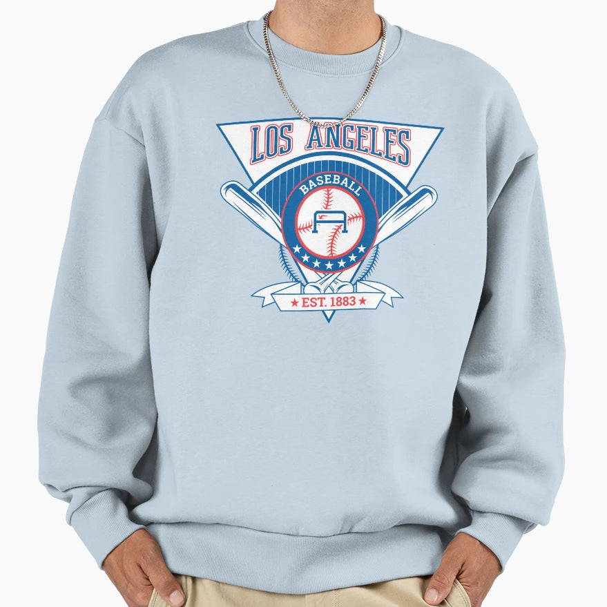 Los Angeles Baseball T-Shirt - Custom Art Print Men Women - T-Shirt, Sweatshirt, Hoodie