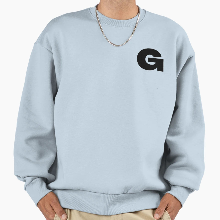 Bold Monogram Letter G Sweatshirt - Custom Art Print Men Women - T-Shirt, Sweatshirt, Hoodie