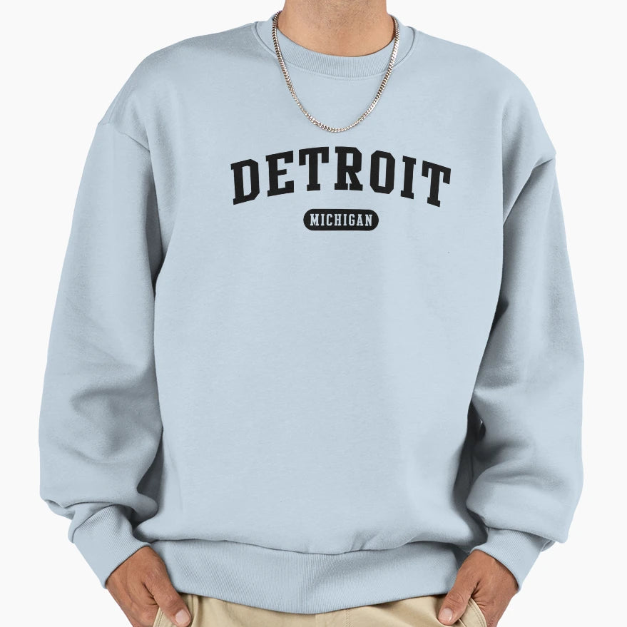 Detroit Mi Sweatshirt - Novelty Apparel Unisex - T-Shirt, Sweatshirt, Hoodie