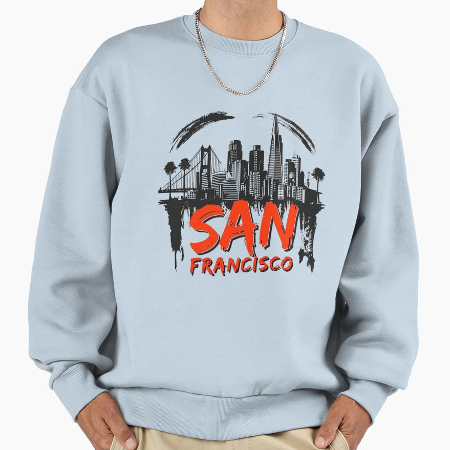 San Francisco Sweatshirt - Casual Everyday Wear Men Women - T-Shirt, Sweatshirt, Hoodie