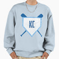 Kansas City Abbreviation Baseball Sweatshirt - Custom Art Print for Adults - T-Shirt, Sweatshirt, Hoodie