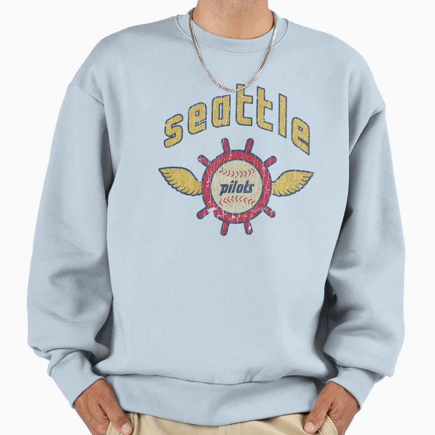 Seattle Pilots Baseball 1969 Sweatshirt - Streetwear Style for Adults - T-Shirt, Sweatshirt, Hoodie