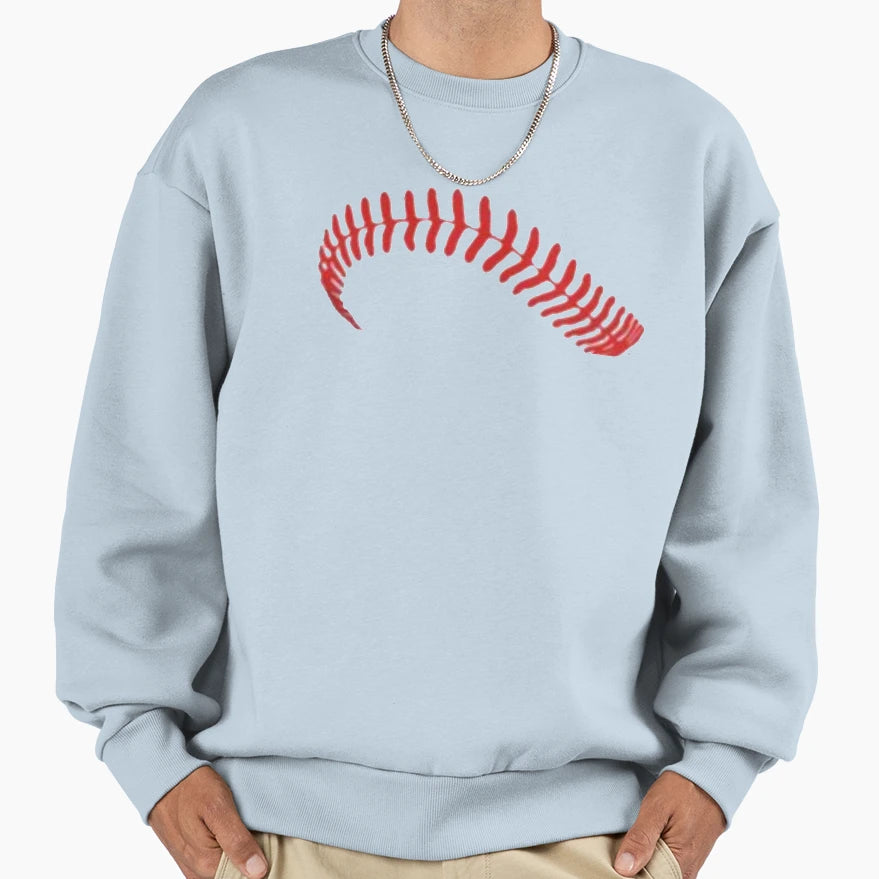 Baseball Stitches Sweatshirt - Unique Graphic Men Women - T-Shirt, Sweatshirt, Hoodie