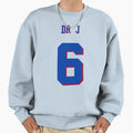Julius Erving Dr J Jersey No 6 Sweatshirt - Novelty Apparel Men Women - T-Shirt, Sweatshirt, Hoodie