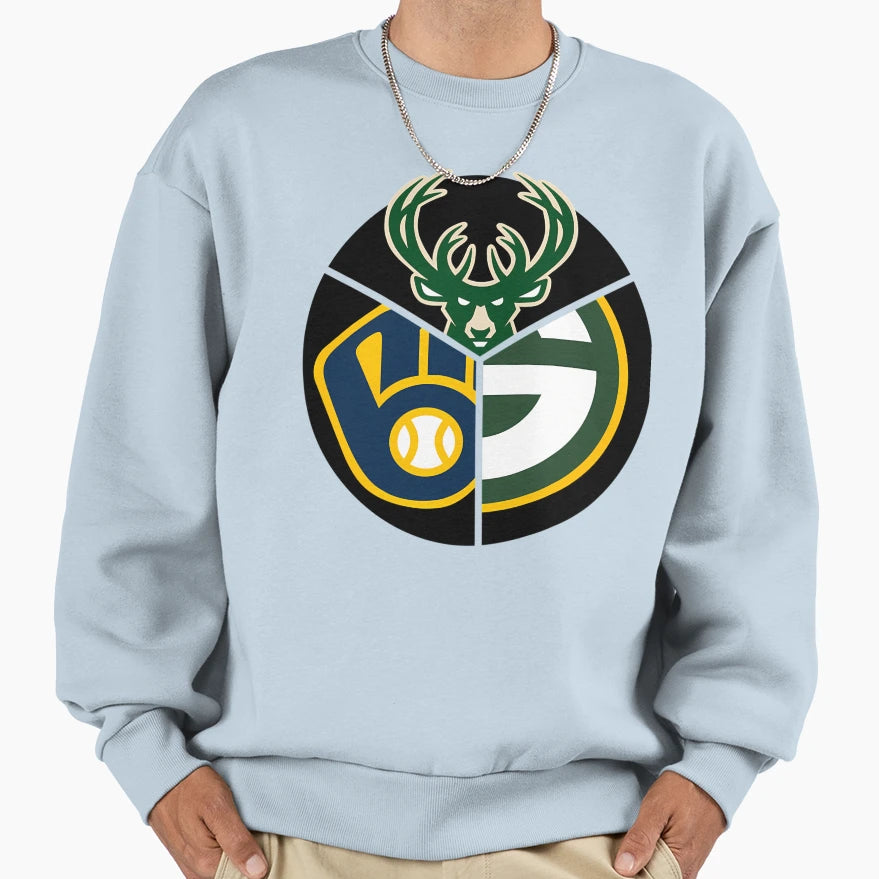 Wisco Sports Triquad Sweatshirt - Aesthetic Graphic Unisex - T-Shirt, Sweatshirt, Hoodie