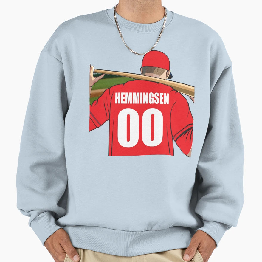 Hemmingsen Baseball Sweatshirt - Aesthetic Graphic Unisex - T-Shirt, Sweatshirt, Hoodie