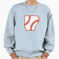 Arkansas State Outline Baseball Sweatshirt - Unique Graphic for Adults - T-Shirt, Sweatshirt, Hoodie