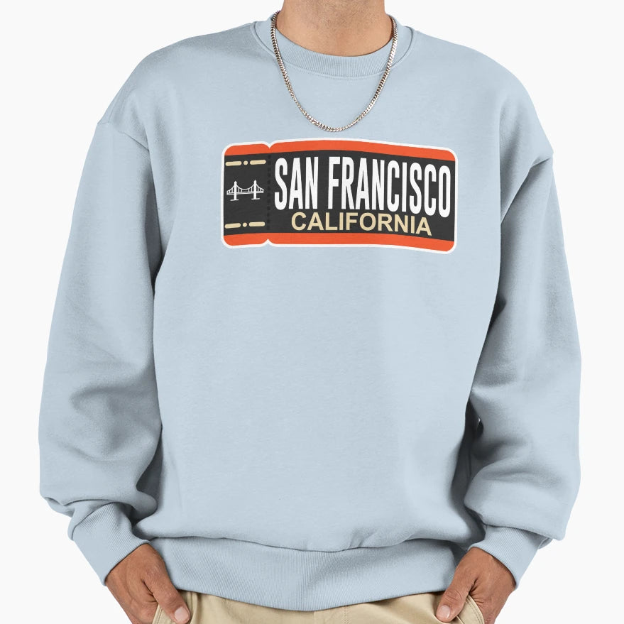 San Francisco Ticket Alternate Sweatshirt - Trendy Graphic Men Women - T-Shirt, Sweatshirt, Hoodie