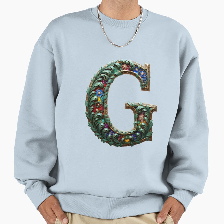 Glimmering Garden Glyph Sweatshirt - Minimalist Print for Adults - T-Shirt, Sweatshirt, Hoodie