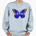 Detroit Butterfly Sweatshirt - Graphic Print Unisex - T-Shirt, Sweatshirt, Hoodie