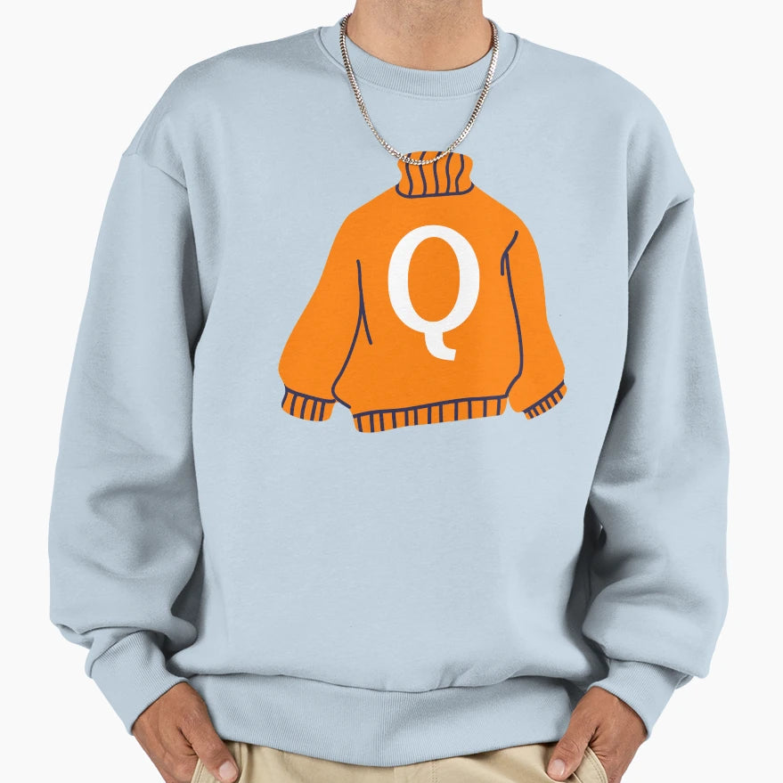 Letter Sweatshirt - Casual Everyday Wear for Adults - T-Shirt, Sweatshirt, Hoodie