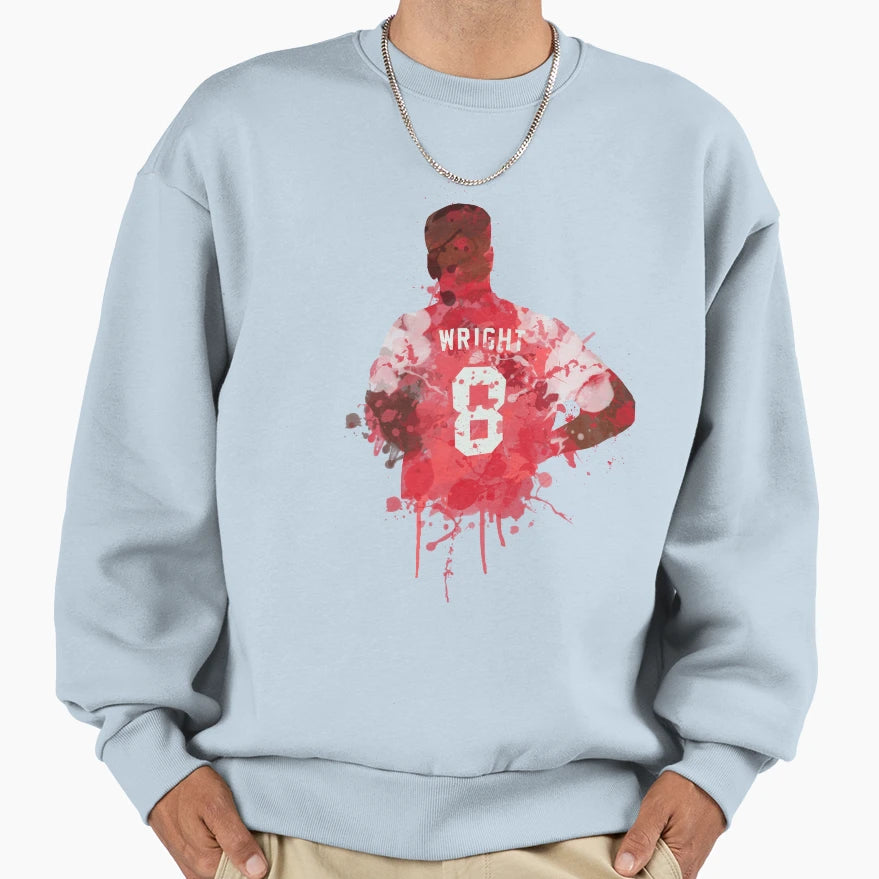 Wright Number 8 Art Sweatshirt - Streetwear Style for Adults - T-Shirt, Sweatshirt, Hoodie
