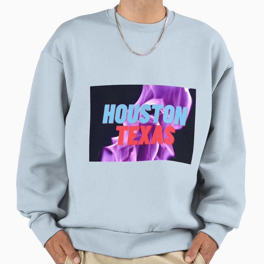 Houston Texas Sweatshirt - Casual Everyday Wear Unisex - T-Shirt, Sweatshirt, Hoodie