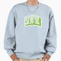 Seattle Football City Word Art Sweatshirt - Aesthetic Graphic for Adults - T-Shirt, Sweatshirt, Hoodie