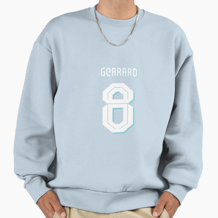 Gerrard Icon Liverpool Away Kit 24 25 Sweatshirt - Graphic Print Men Women - T-Shirt, Sweatshirt, Hoodie