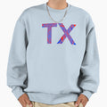 Red And Blue Tx Sweatshirt - Custom Art Print Unisex - T-Shirt, Sweatshirt, Hoodie