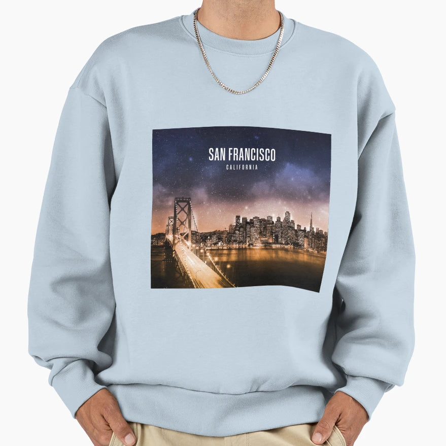 San Francisco California Sweatshirt - Graphic Print Men Women - T-Shirt, Sweatshirt, Hoodie