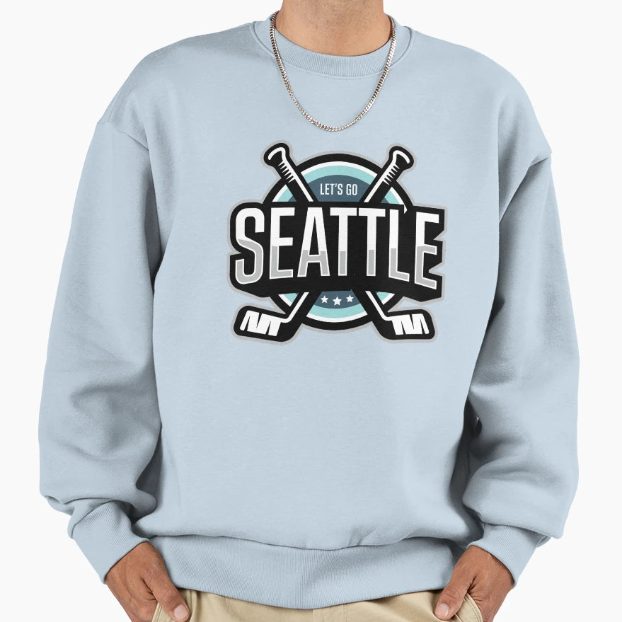 Seattle Emblem Sweatshirt - Minimalist Print Unisex - T-Shirt, Sweatshirt, Hoodie