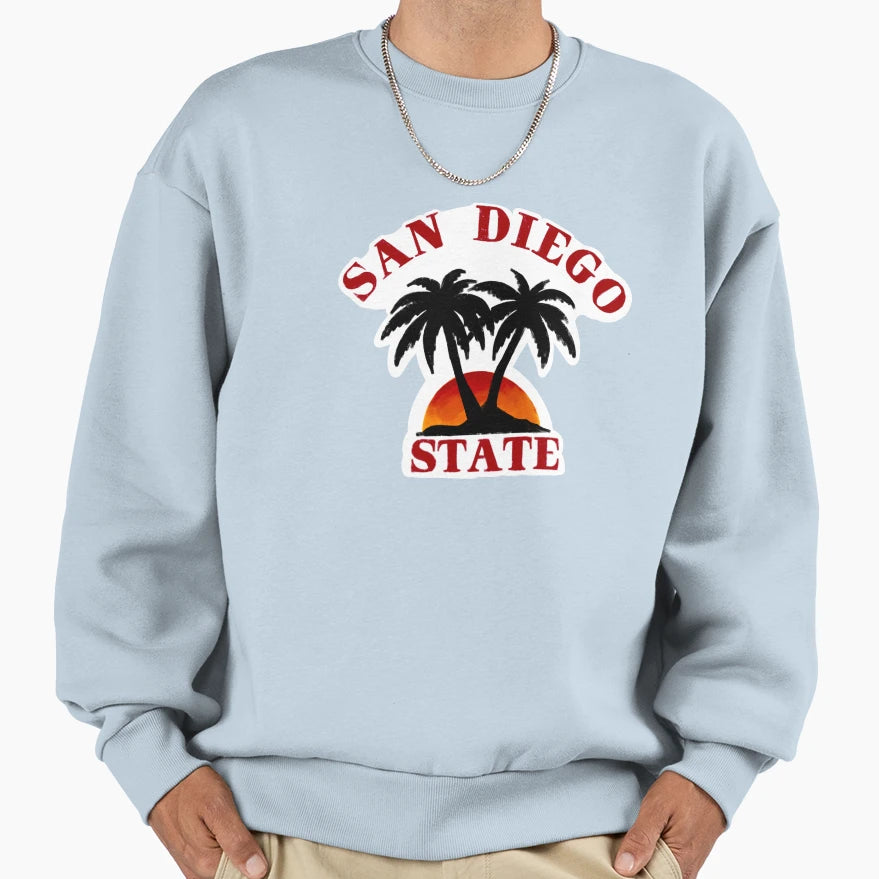 Sdsu Malibu Sweatshirt - Trendy Graphic for Adults - T-Shirt, Sweatshirt, Hoodie