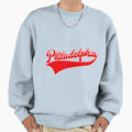 Philadelphia Script Logo Sweatshirt - Novelty Apparel for Adults - T-Shirt, Sweatshirt, Hoodie