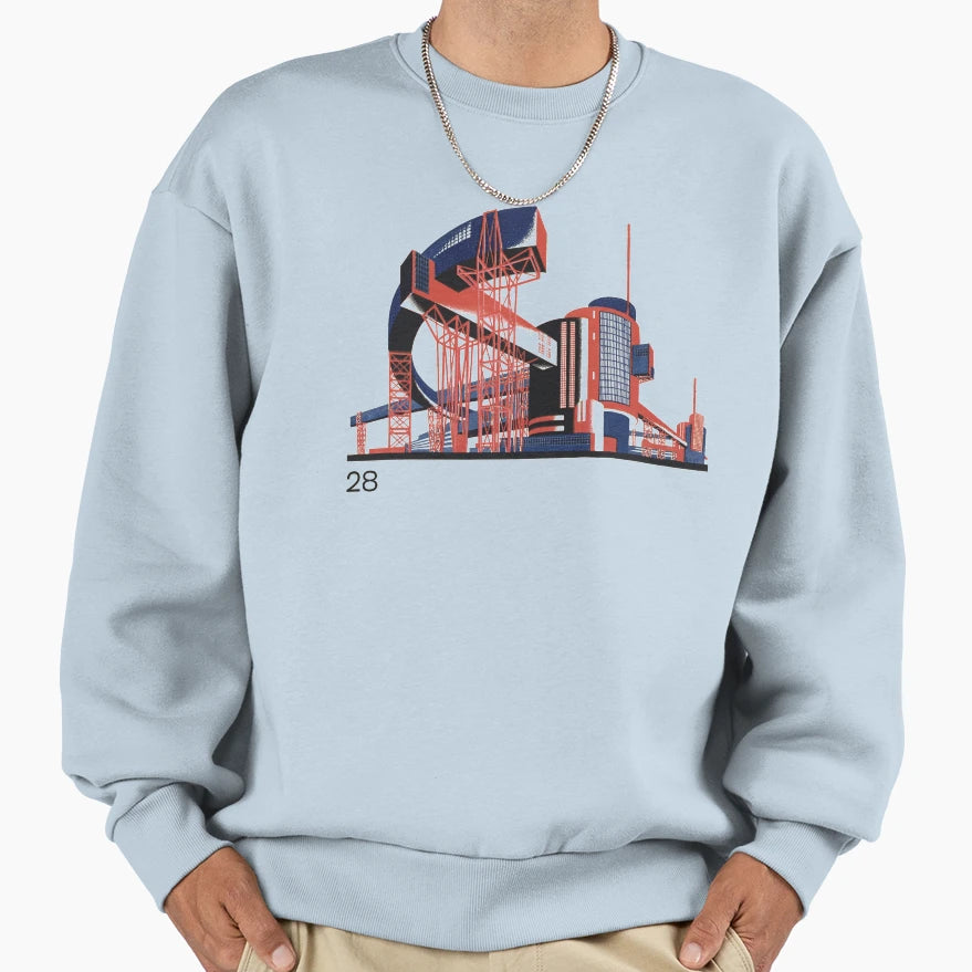 Yakov Chernikhov 28 Sweatshirt - Unique Graphic Men Women - T-Shirt, Sweatshirt, Hoodie
