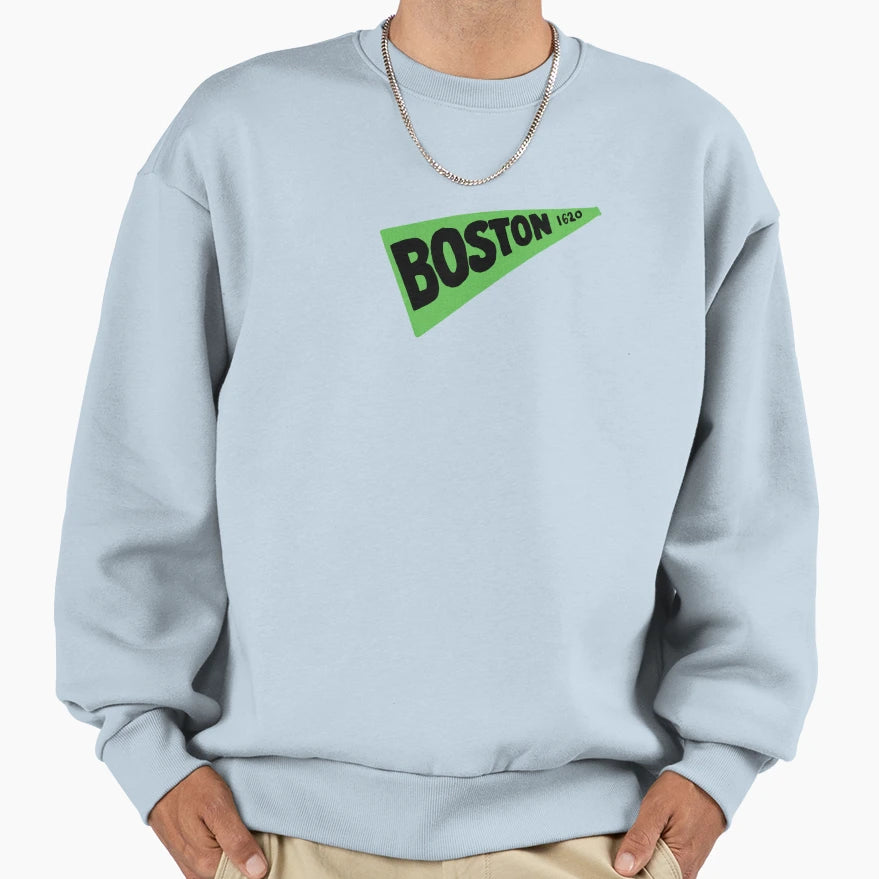 Boston Pennant Sweatshirt - Custom Art Print Unisex - T-Shirt, Sweatshirt, Hoodie