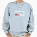 Cincinnati Ohio Stylish Prints Sweatshirt - Custom Art Print Men Women - T-Shirt, Sweatshirt, Hoodie